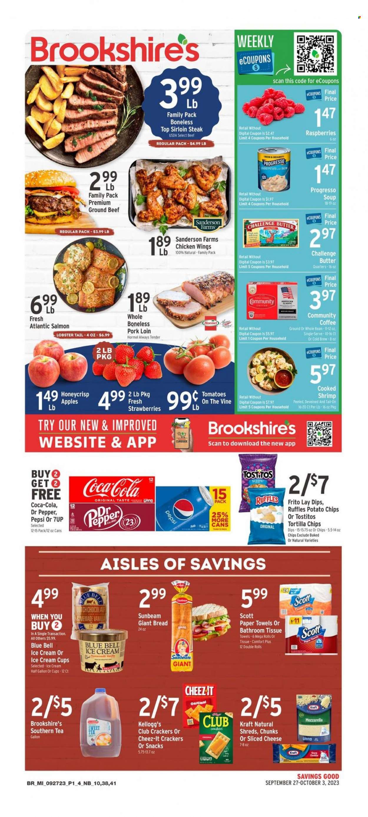 Brookshires ad - 09/27/2023 - 10/03/2023. Page 1