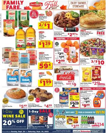 Family Fare Flyer - 09/24/2023 - 09/30/2023.