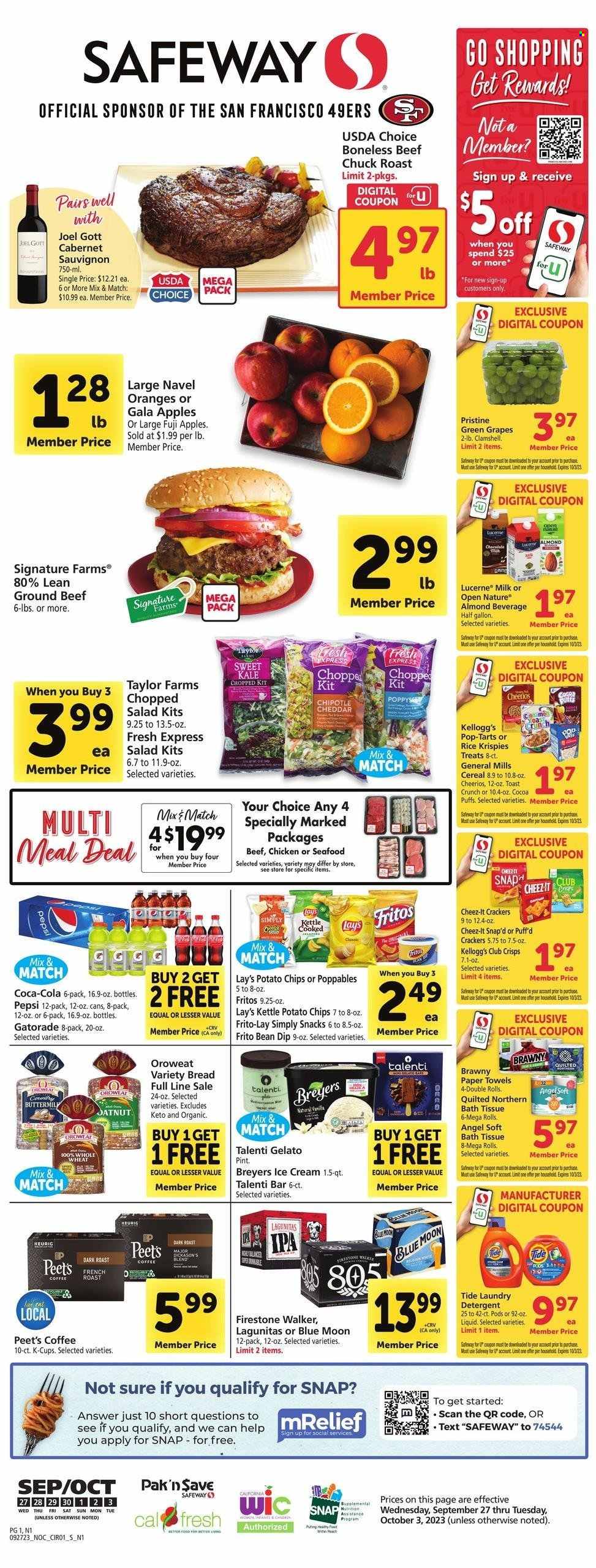 Safeway ad - 09/27/2023 - 10/03/2023. Page 1