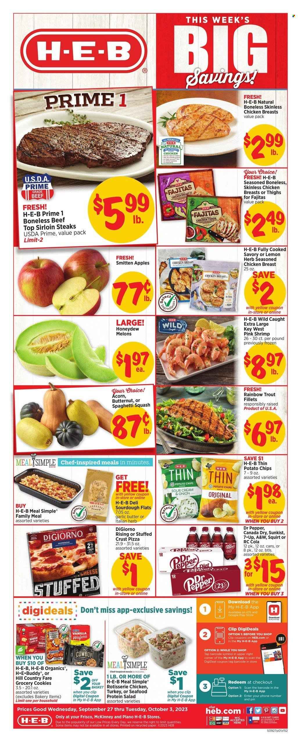H-E-B ad - 09/27/2023 - 10/03/2023. Page 1