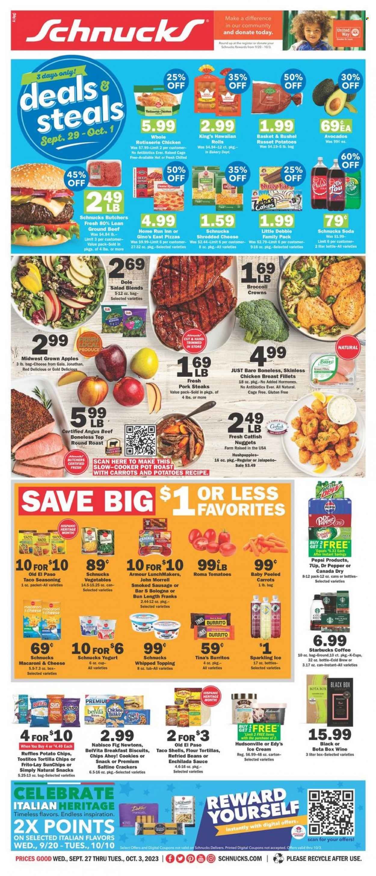 Schnucks ad - 09/27/2023 - 10/03/2023. Page 1