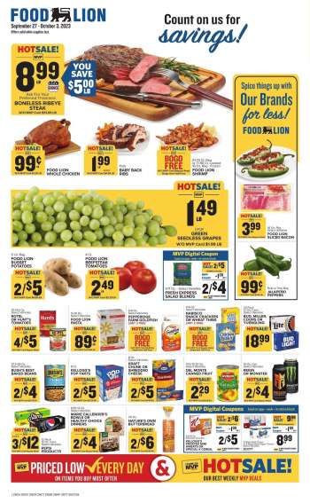 Food Lion Flyer - 09/27/2023 - 10/03/2023.