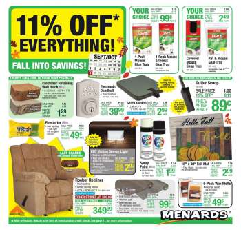 Menards Flyer - 09/27/2023 - 10/08/2023.