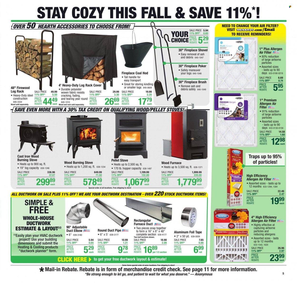 Menards ad - 09/28/2023 - 10/08/2023. Page 11