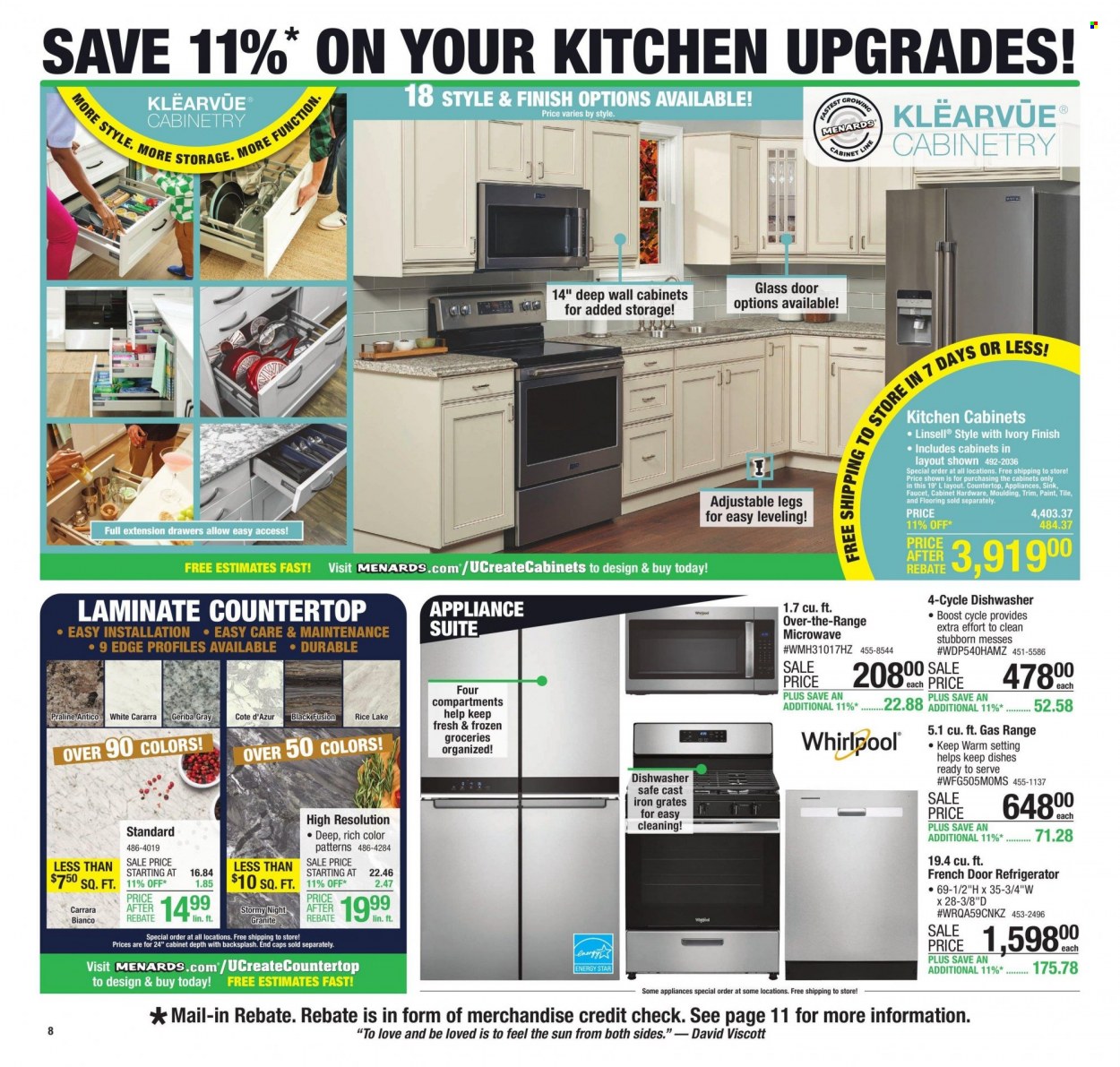 Menards ad - 09/28/2023 - 10/08/2023. Page 20