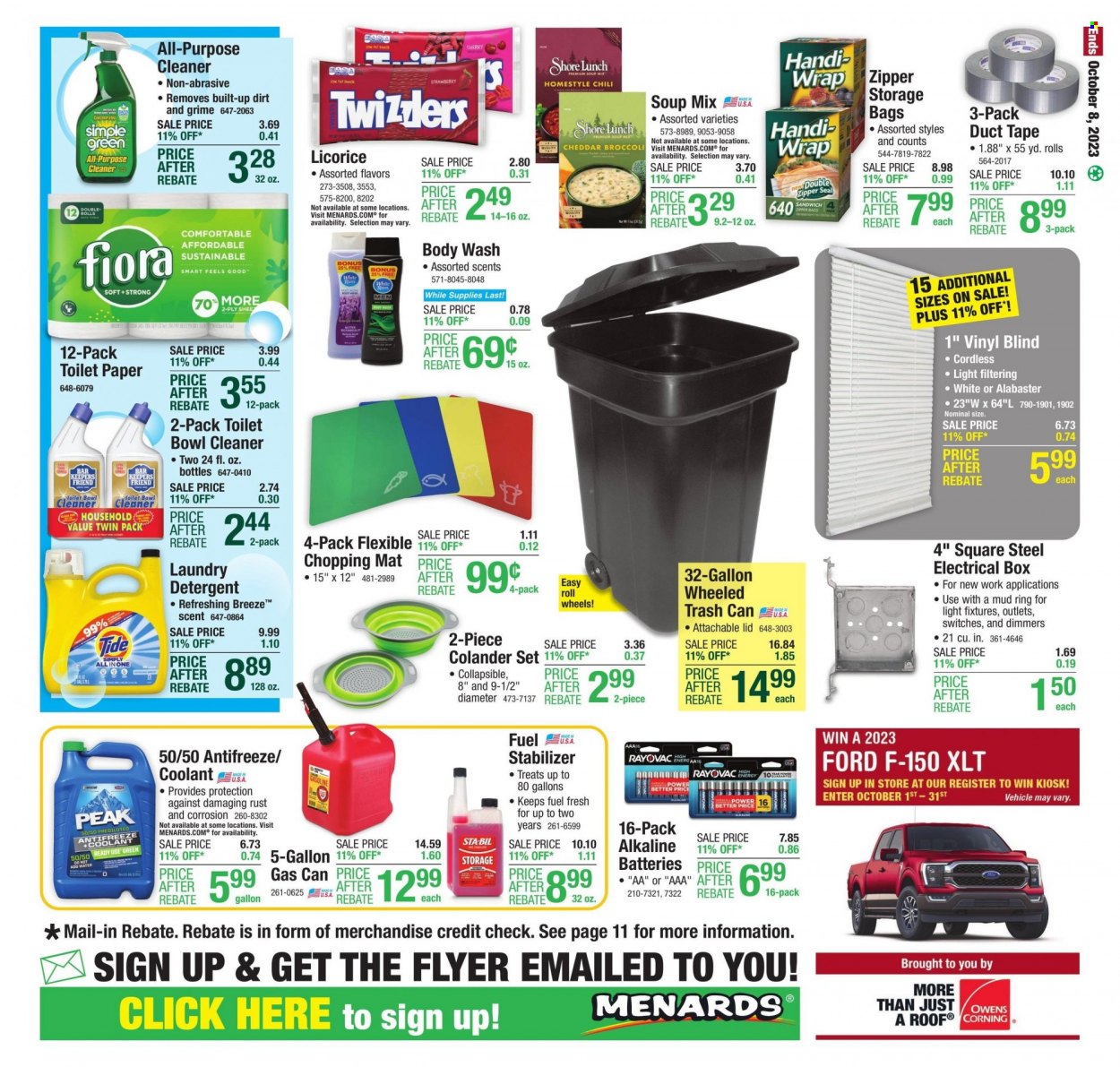 Menards ad - 09/28/2023 - 10/08/2023. Page 27