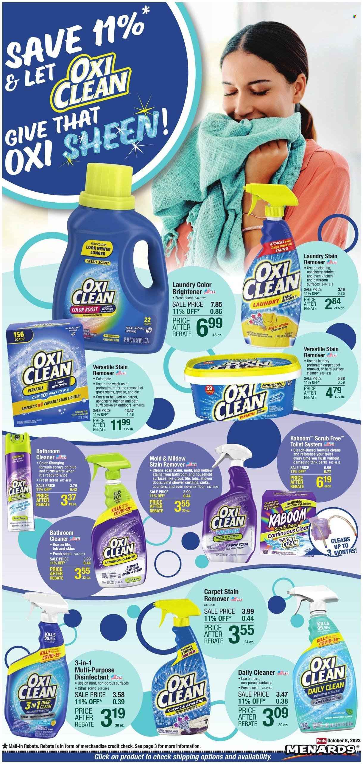 Menards ad - 09/28/2023 - 10/08/2023. Page 4