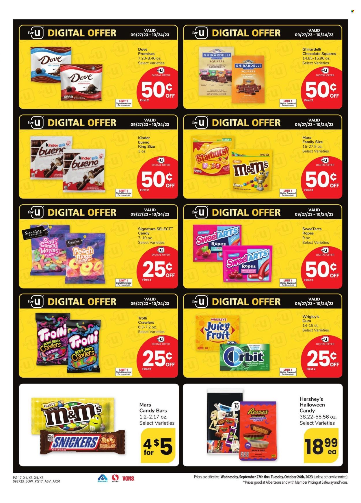 Safeway ad - 09/27/2023 - 10/24/2023. Page 17