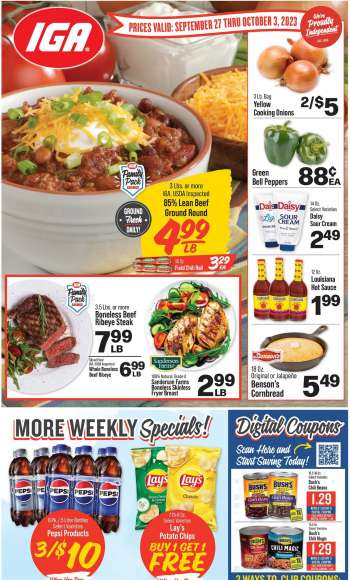 IGA Flyer - September 27, 2023 - October 03, 2023.