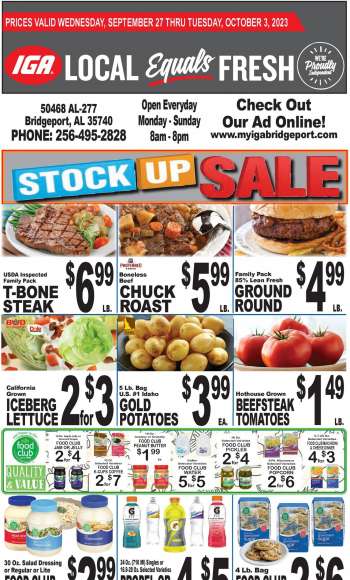 IGA Flyer - 09/27/2023 - 10/03/2023.