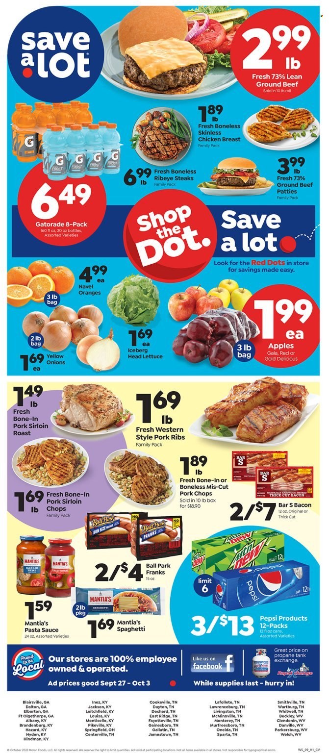 Save a Lot ad - 09/27/2023 - 10/03/2023. Page 1