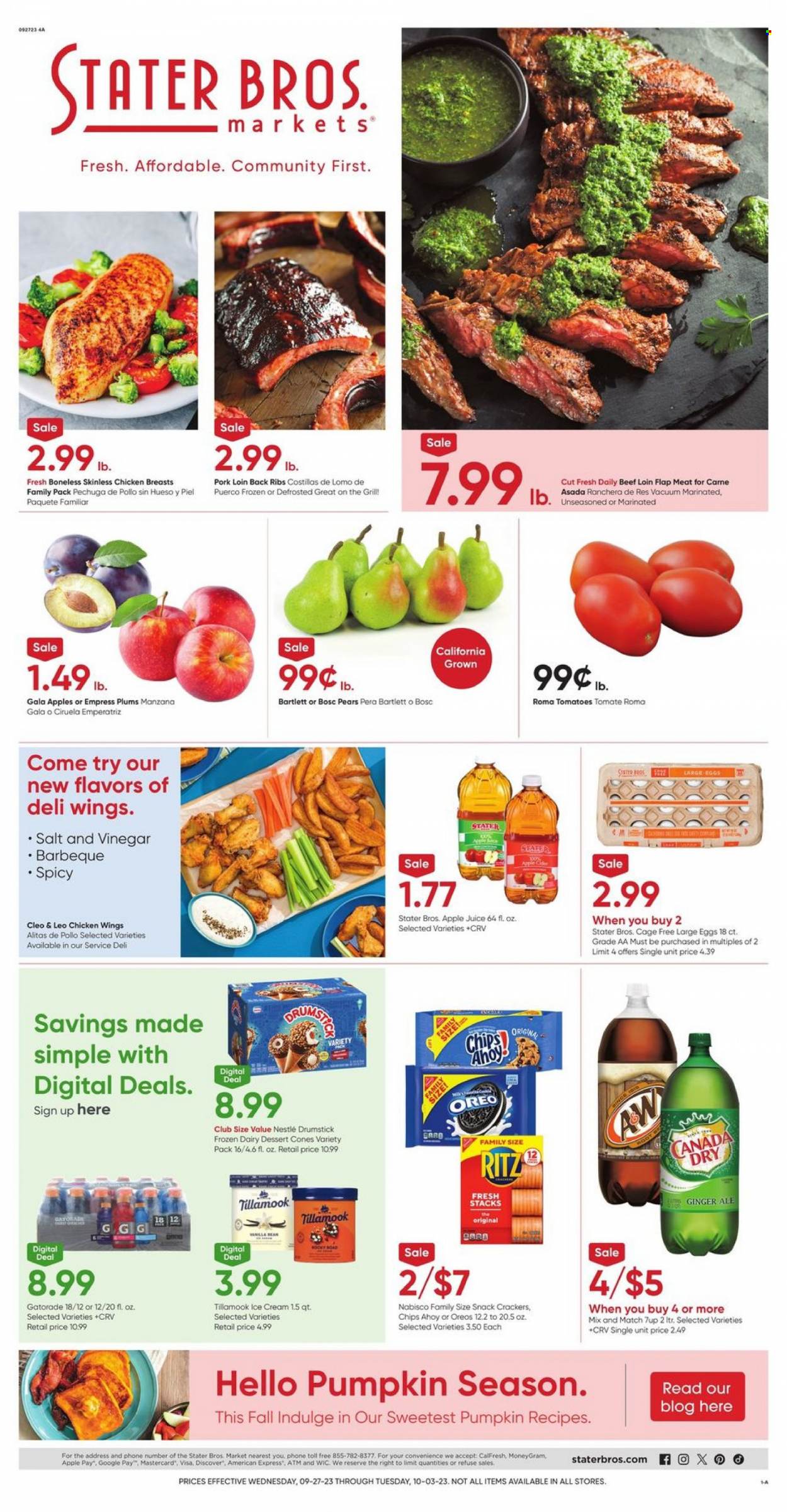 Stater Bros. ad - 09/27/2023 - 10/03/2023. Page 1