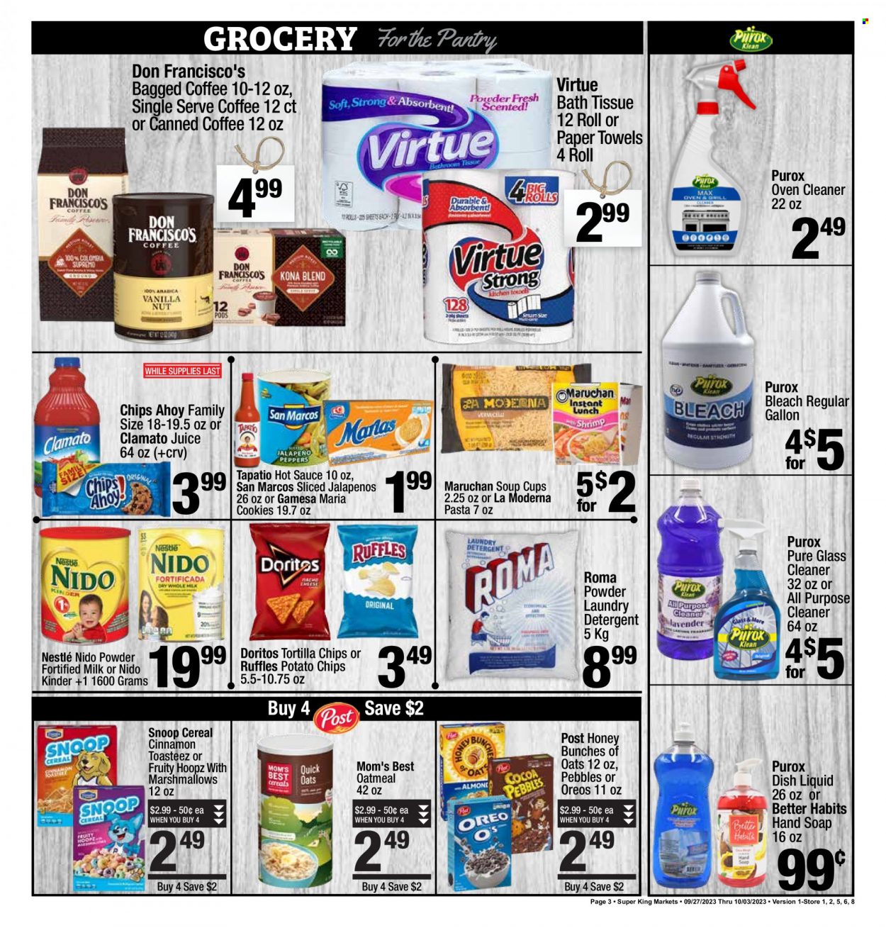 Super King Markets ad - 09/27/2023 - 10/03/2023. Page 3
