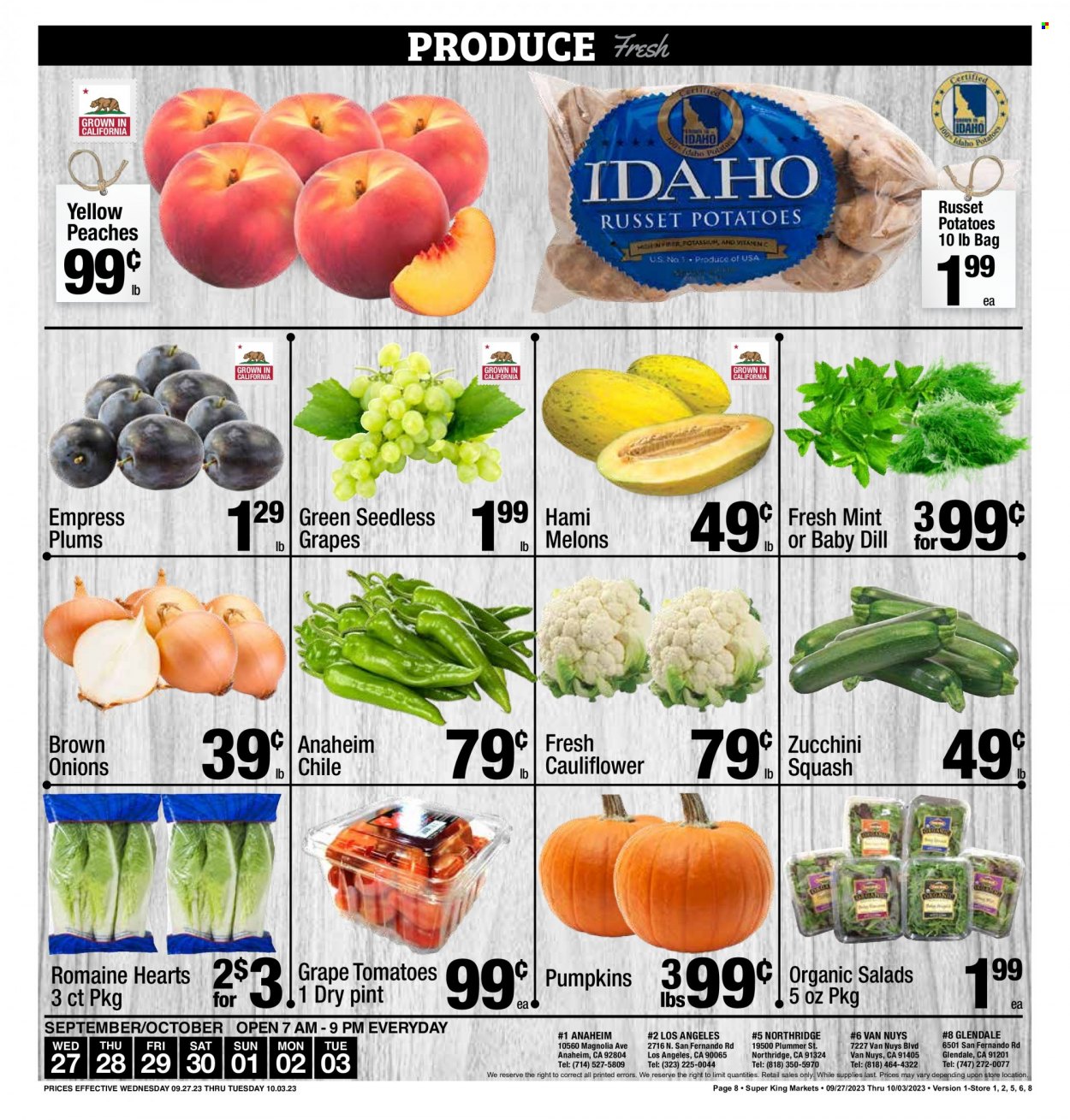 Super King Markets ad - 09/27/2023 - 10/03/2023. Page 8