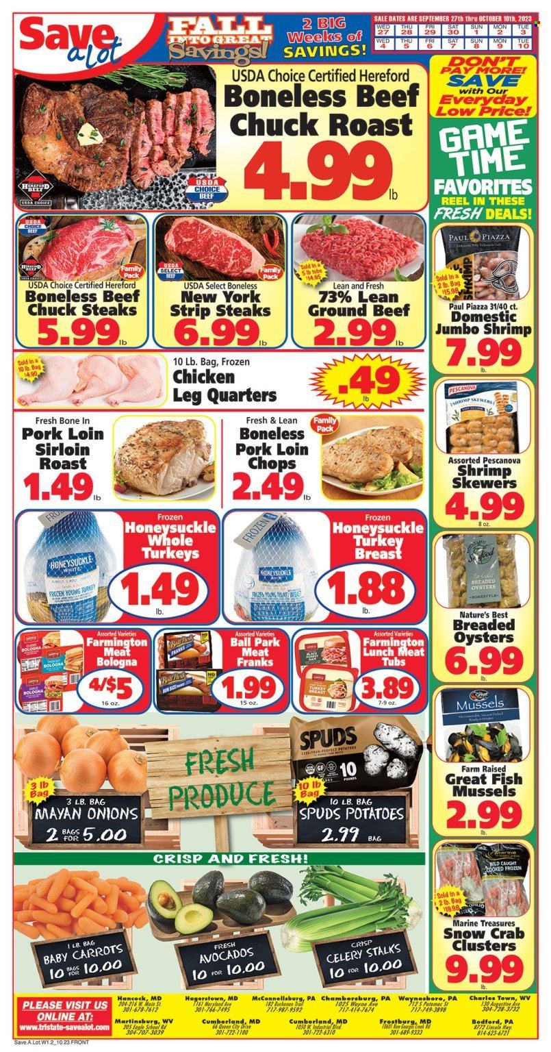 Save a Lot ad - 09/27/2023 - 10/10/2023. Page 1