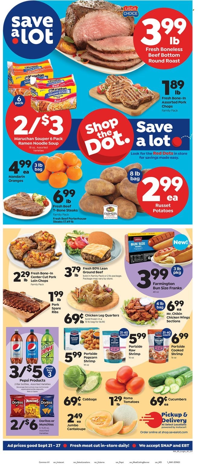 Save a Lot ad - 09/21/2023 - 09/27/2023. Page 1