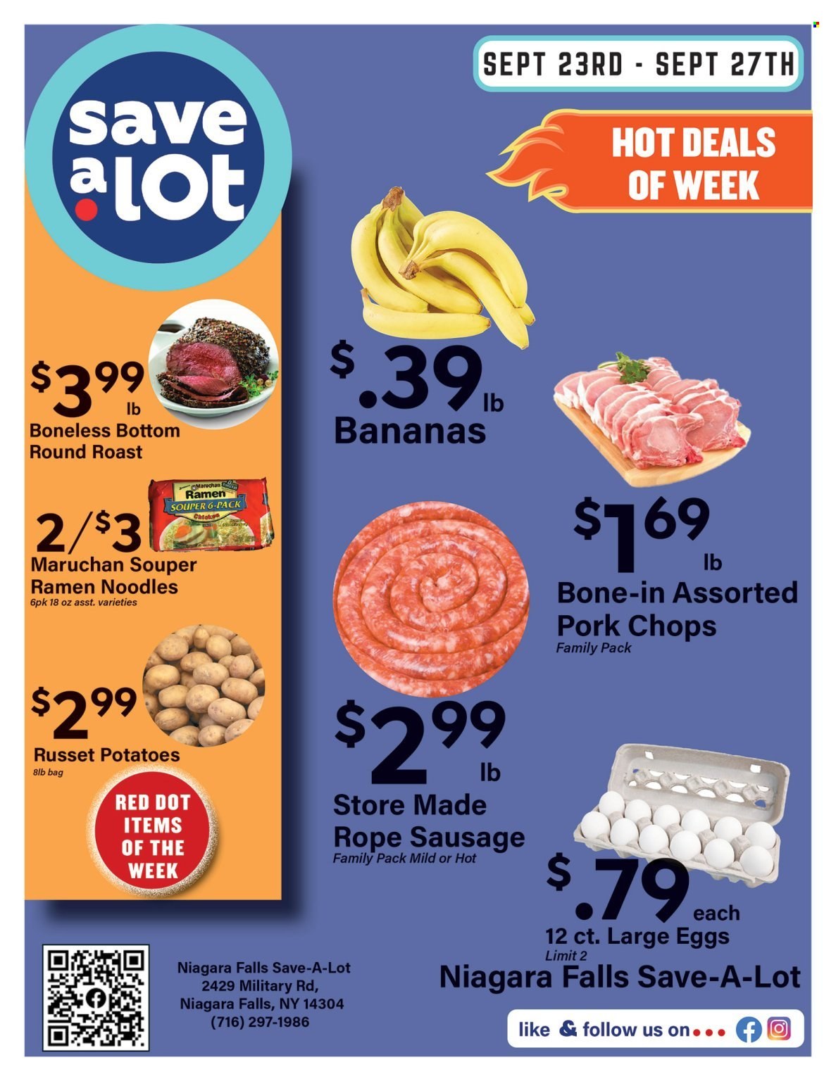 Save a Lot ad - 09/22/2023 - 09/27/2023. Page 1