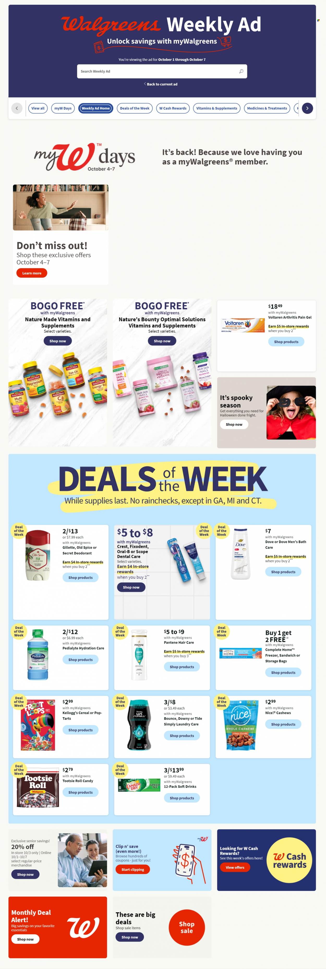 Walgreens ad - 10/01/2023 - 10/07/2023. Page 1