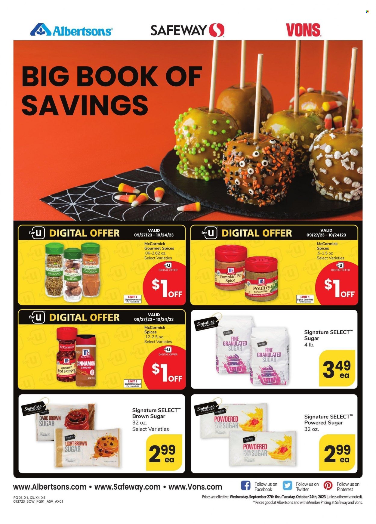 Vons ad - 09/27/2023 - 10/24/2023. Page 1