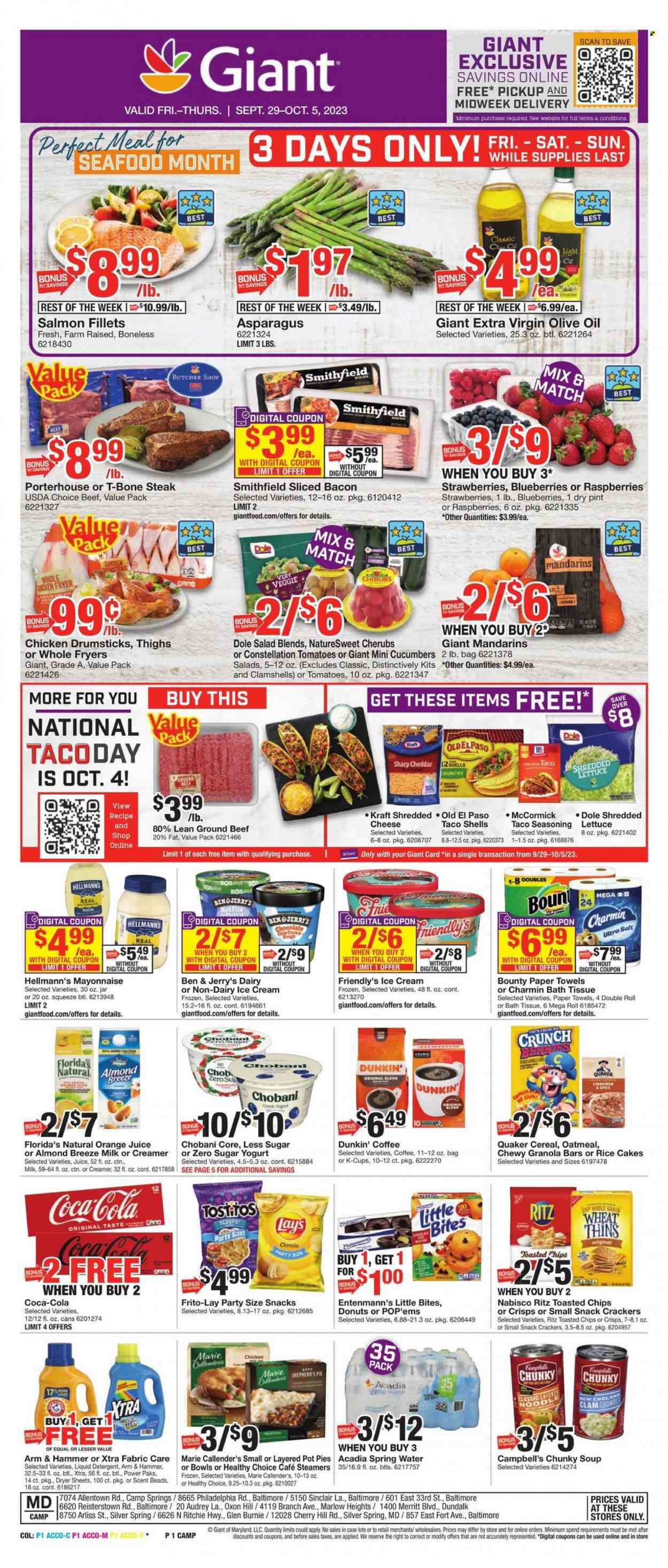 Giant Food ad - 09/29/2023 - 10/05/2023. Page 1
