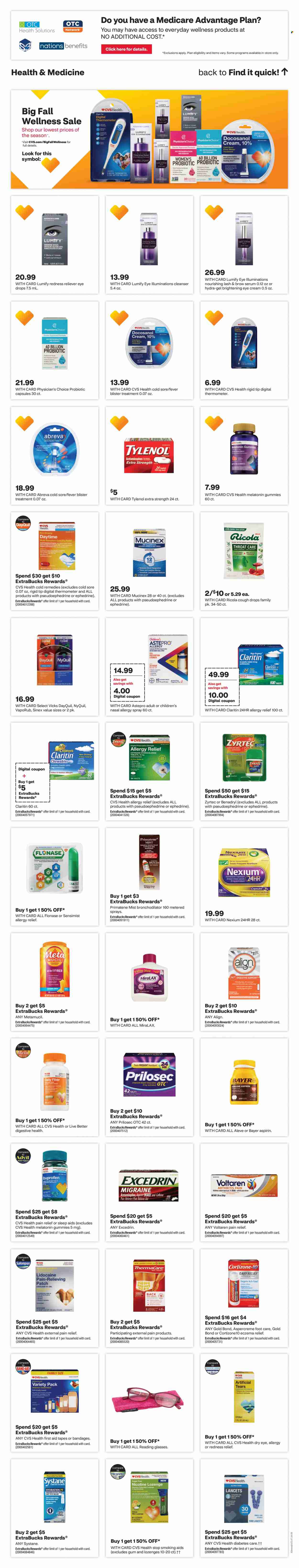 CVS Pharmacy ad - 10/01/2023 - 10/07/2023. Page 7