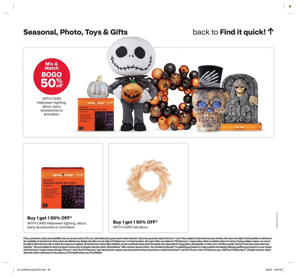 CVS Pharmacy ad - 10/01/2023 - 10/07/2023. Page 19