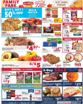 Family Fare Flyer - 10/01/2023 - 10/07/2023.