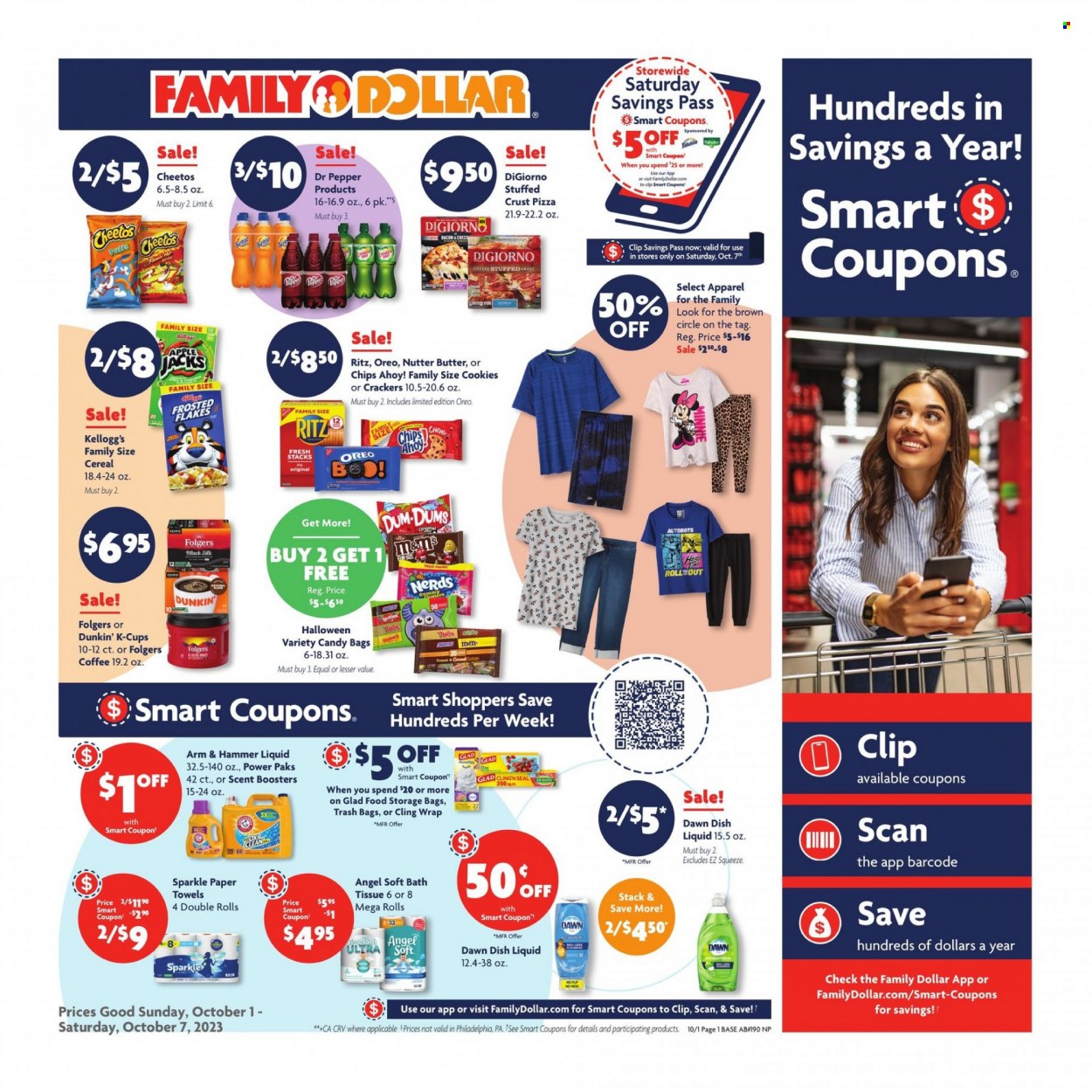 Family Dollar ad - 10/01/2023 - 10/07/2023. Page 1