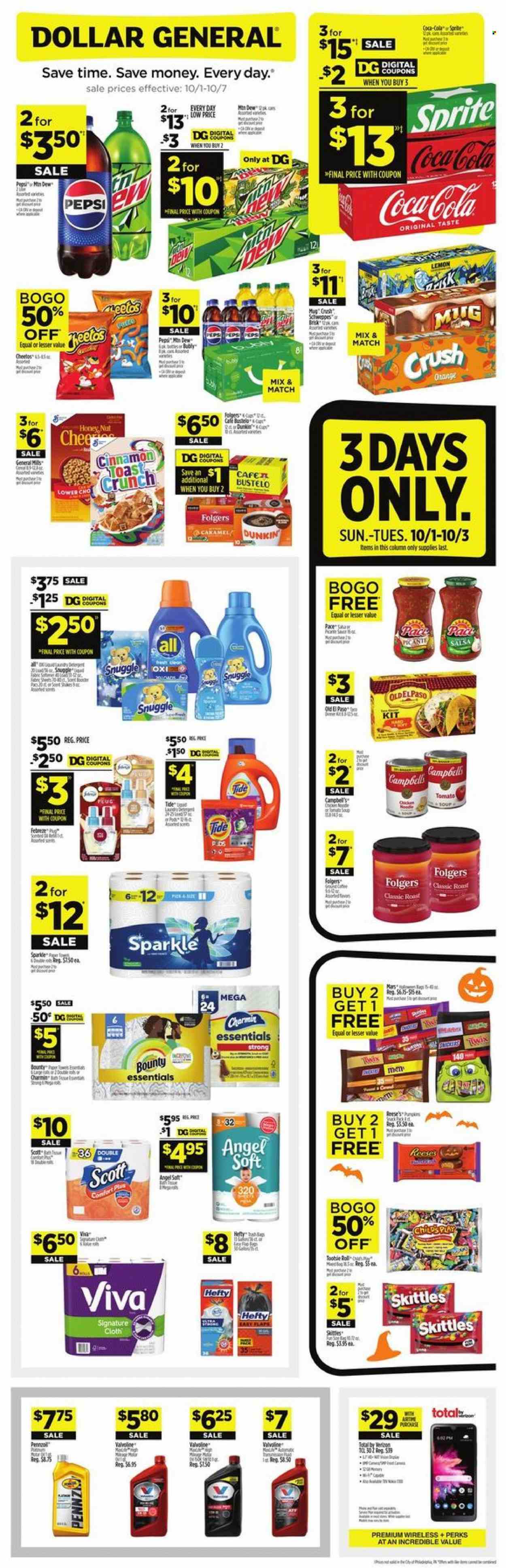 Dollar General ad - 10/01/2023 - 10/07/2023. Page 1