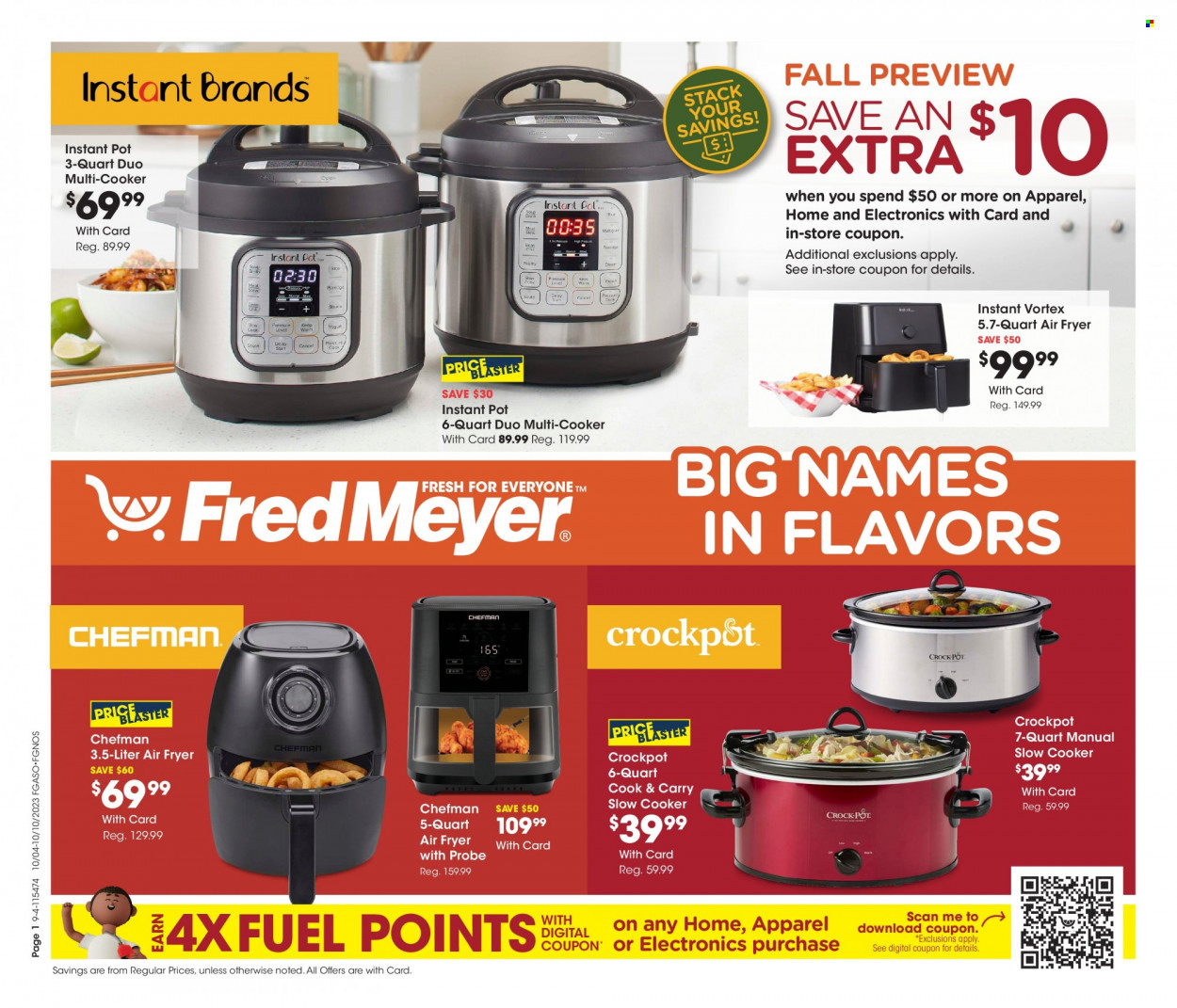 Fred Meyer ad - 10/04/2023 - 10/10/2023. Page 1
