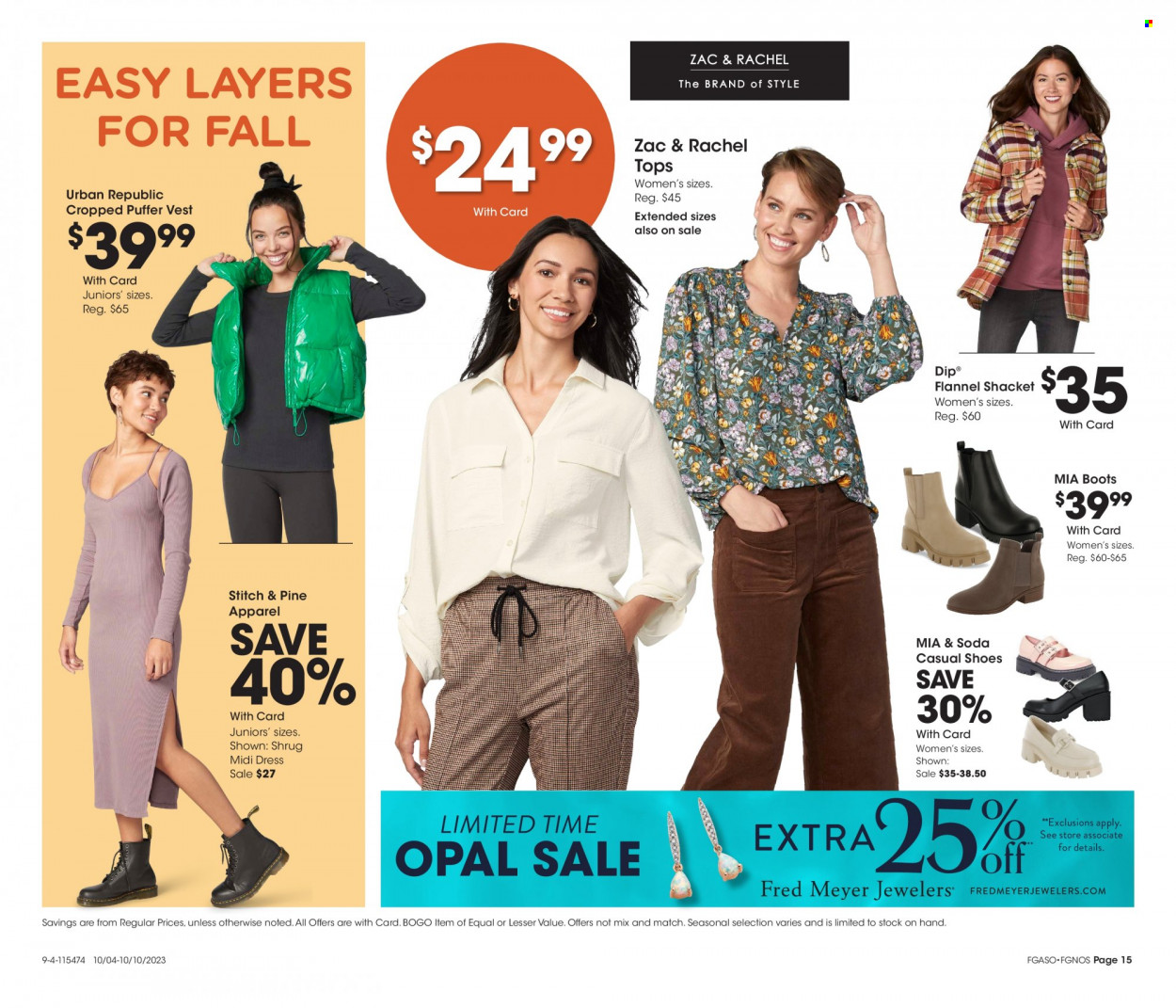 Fred Meyer ad - 10/04/2023 - 10/10/2023. Page 15