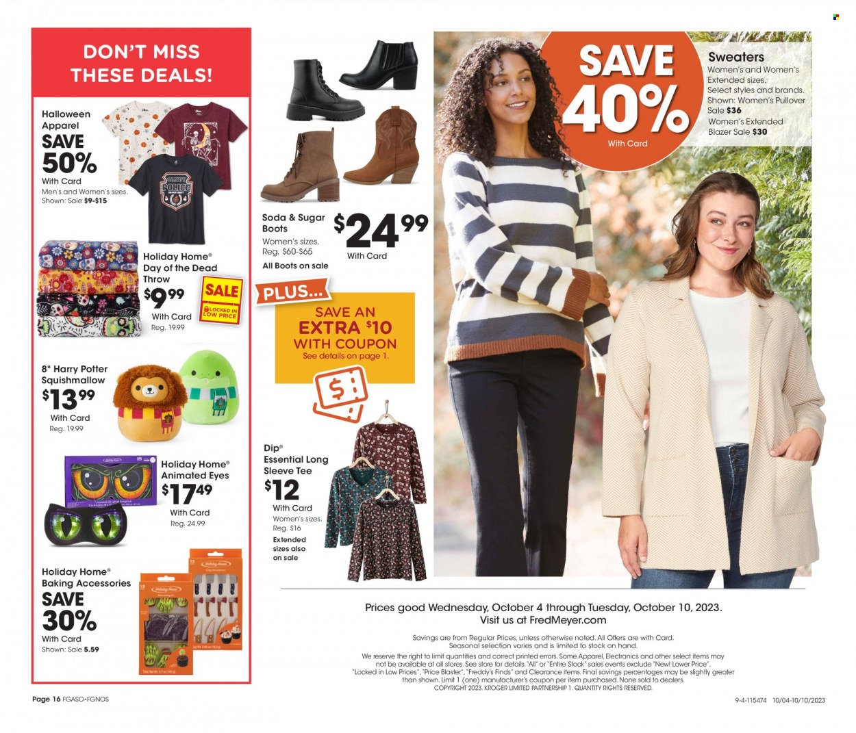 Fred Meyer ad - 10/04/2023 - 10/10/2023. Page 16