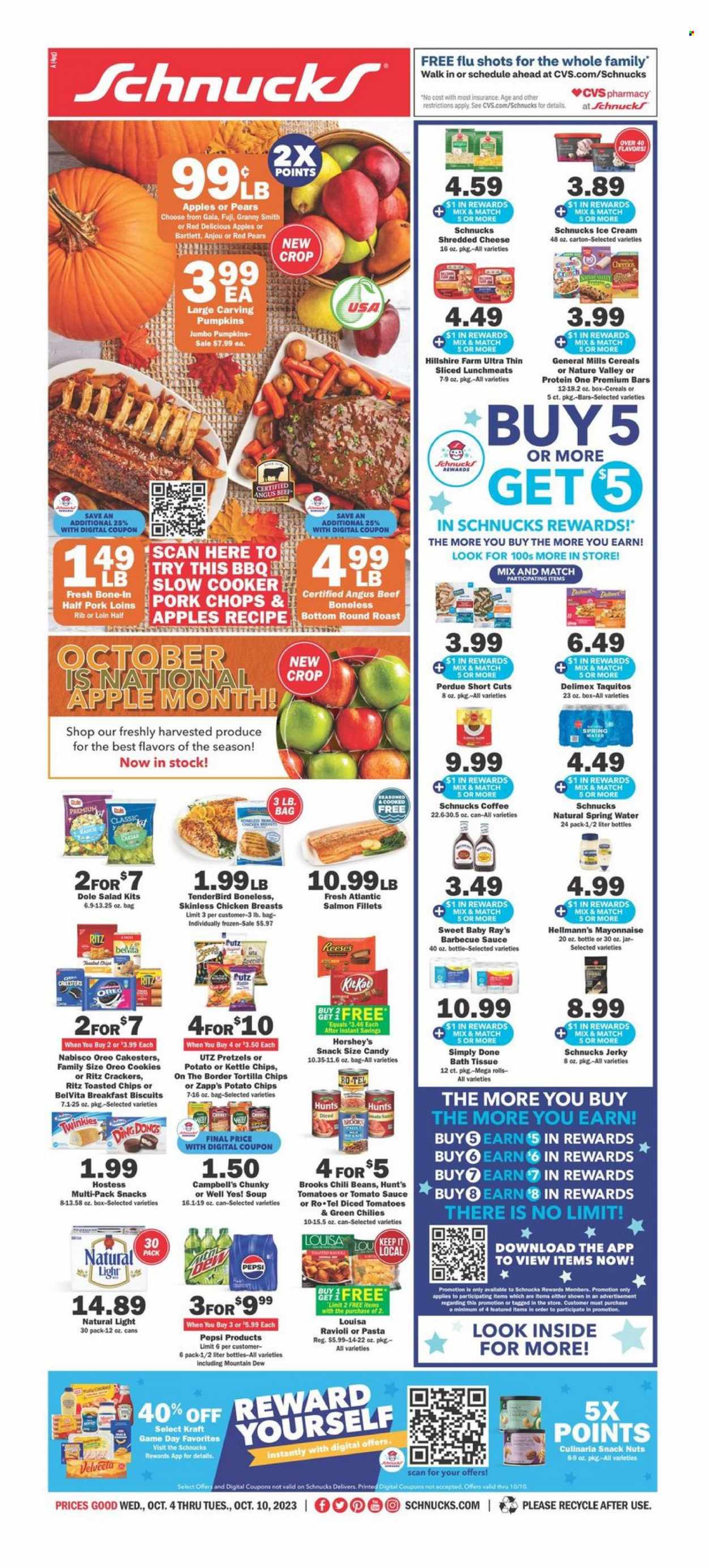 Schnucks ad - 10/04/2023 - 10/10/2023. Page 1