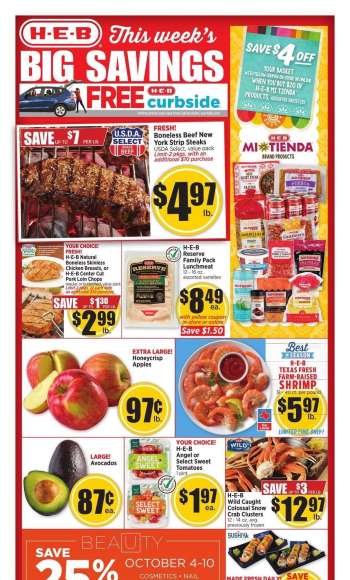 H-E-B Flyer - 10/04/2023 - 10/10/2023.