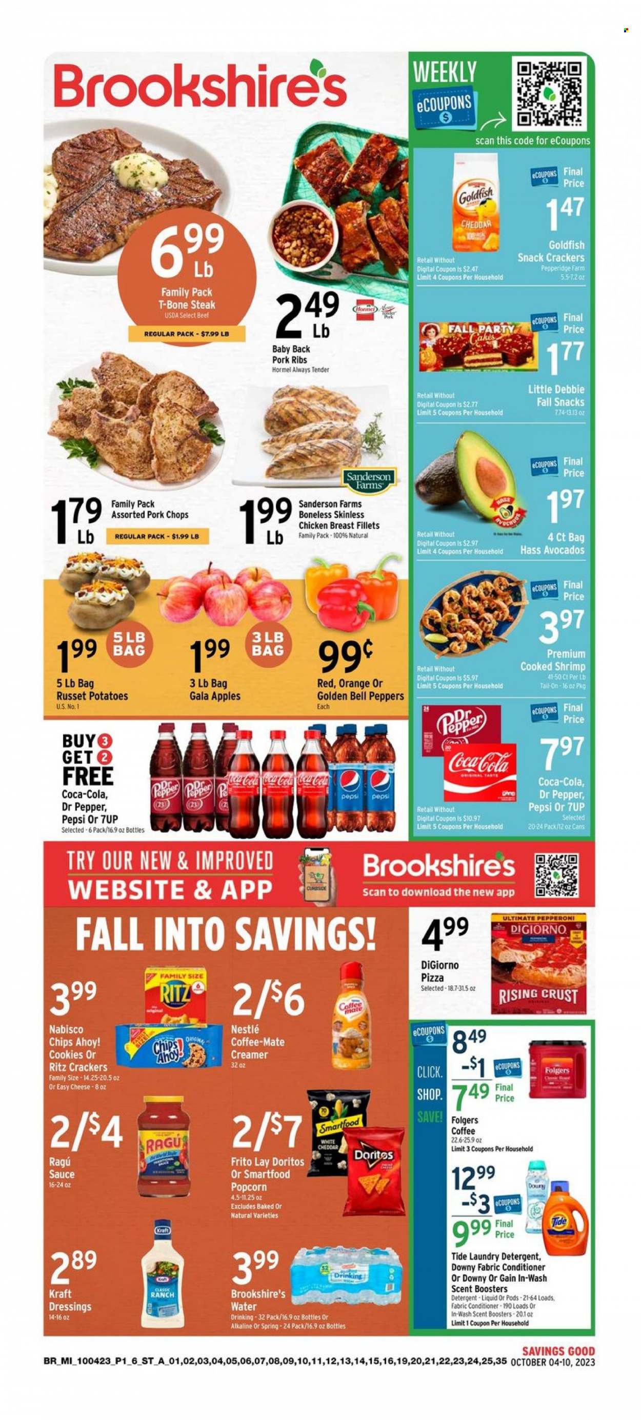 Brookshires ad - 10/04/2023 - 10/10/2023. Page 1