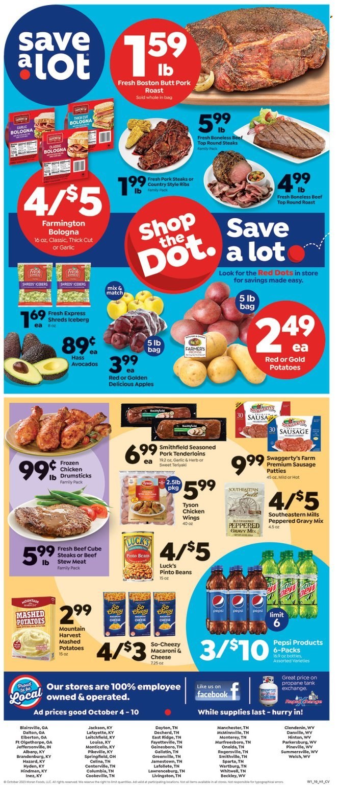 Save a Lot ad - 10/04/2023 - 10/10/2023. Page 1