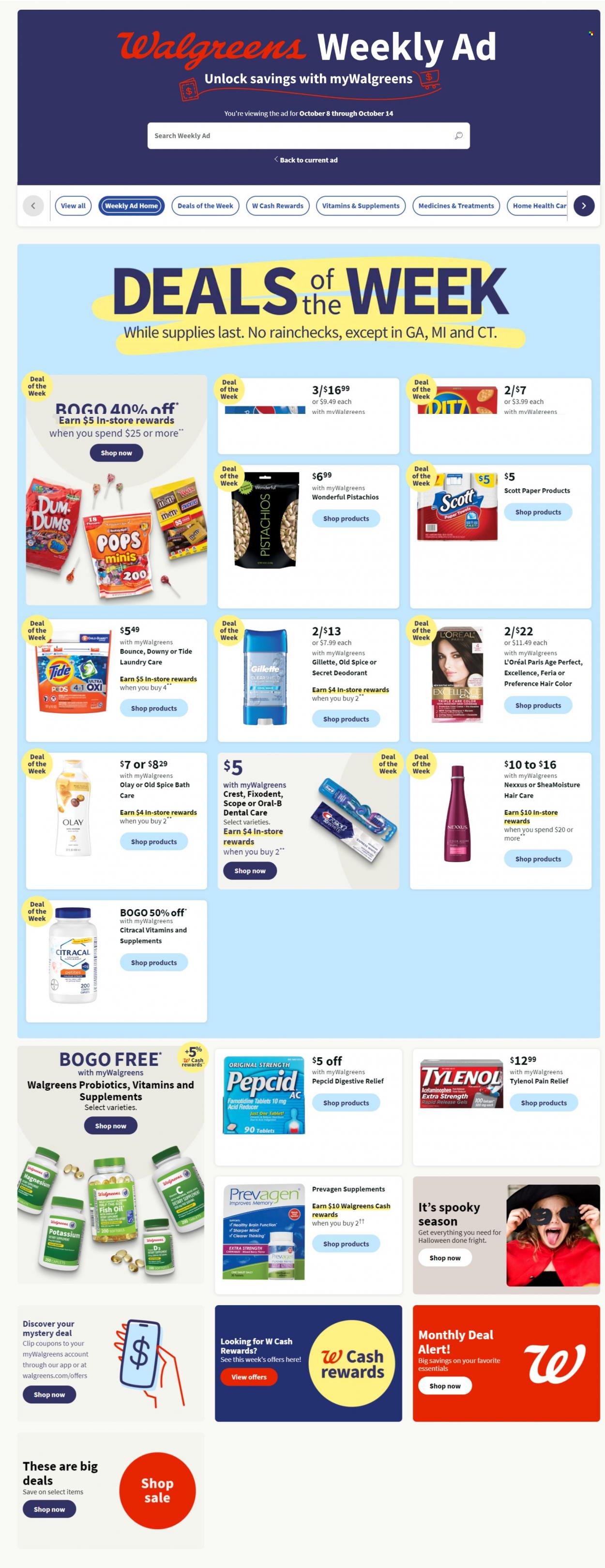 Walgreens ad - 10/08/2023 - 10/14/2023. Page 1