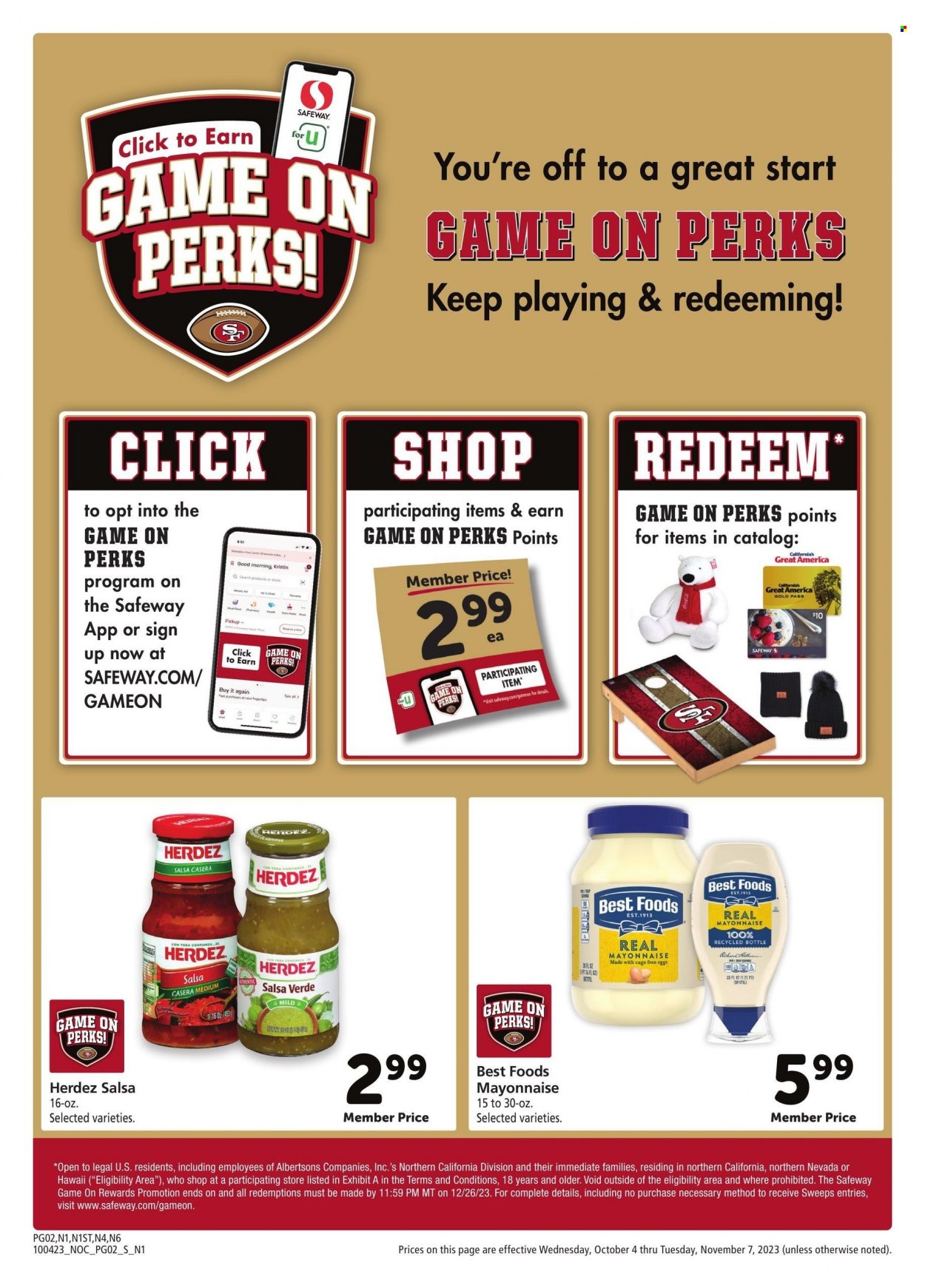 Safeway ad - 10/04/2023 - 11/07/2023. Page 2