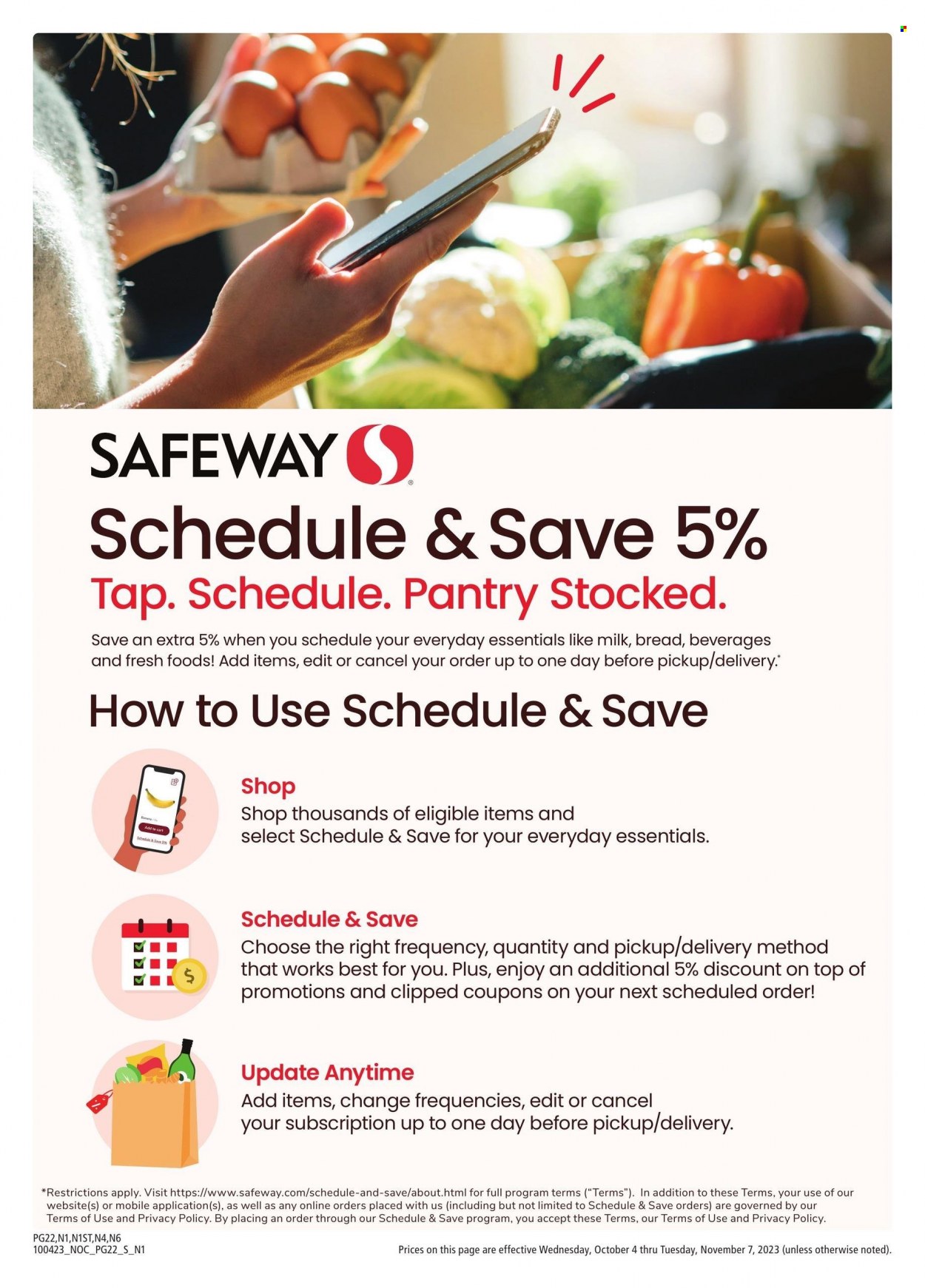 Safeway ad - 10/04/2023 - 11/07/2023. Page 22
