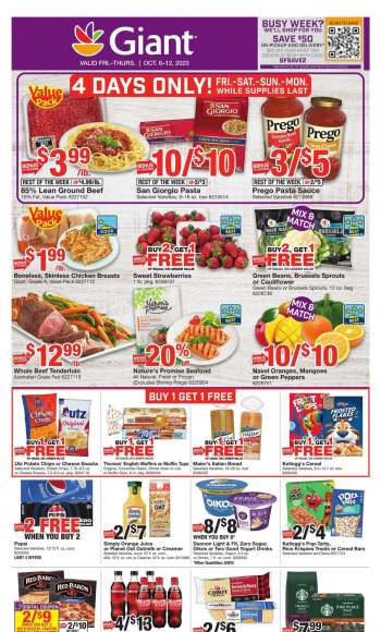 Giant Food Flyer - 10/06/2023 - 10/12/2023.