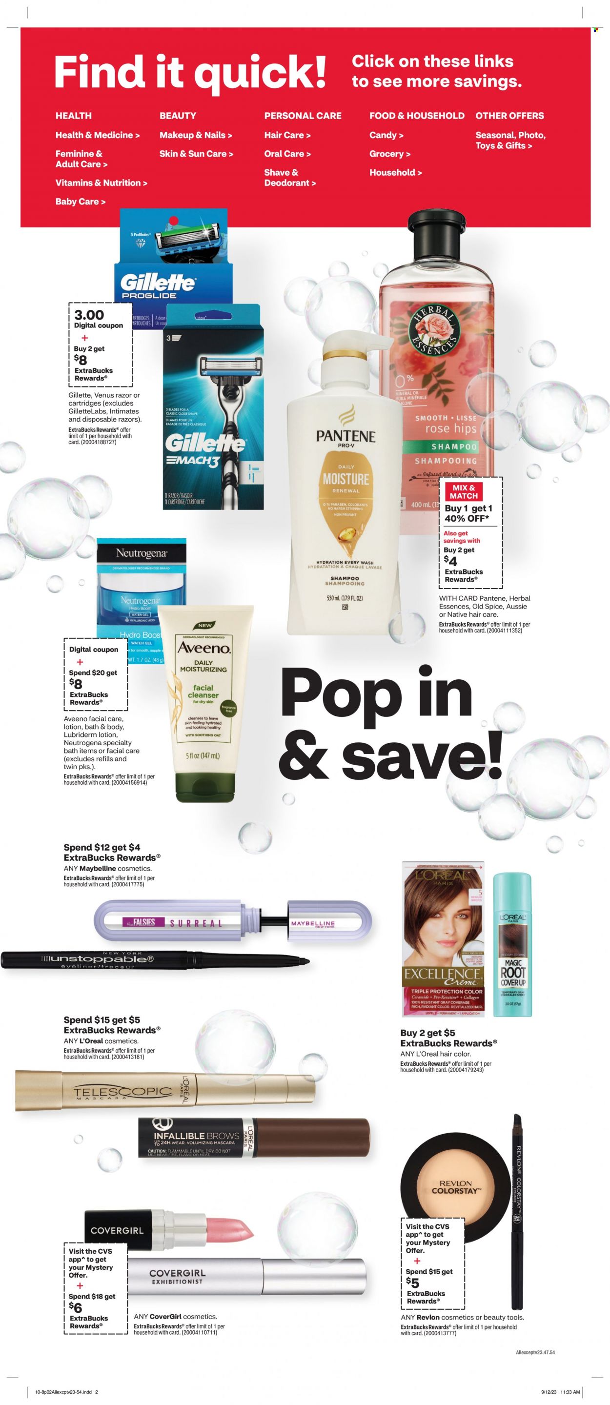 CVS Pharmacy ad - 10/08/2023 - 10/14/2023. Page 2