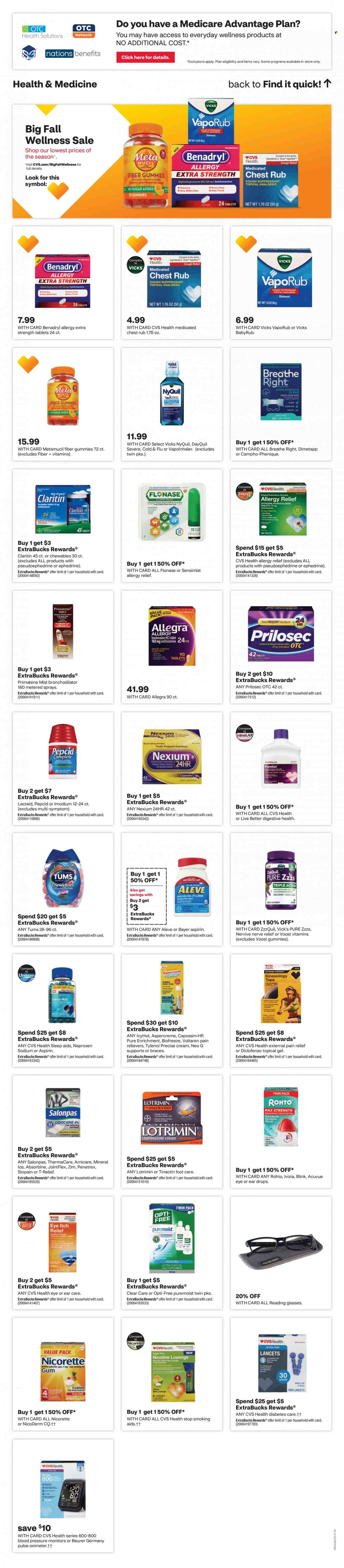 CVS Pharmacy ad - 10/08/2023 - 10/14/2023. Page 8