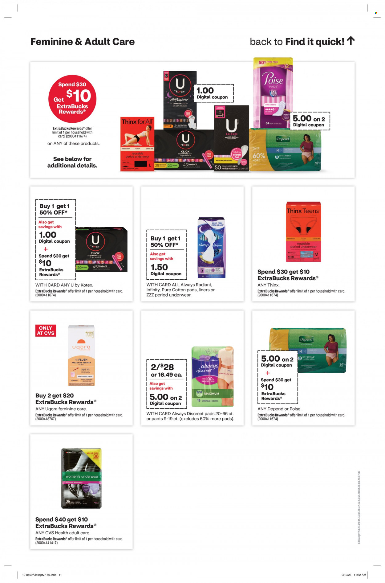 CVS Pharmacy ad - 10/08/2023 - 10/14/2023. Page 9