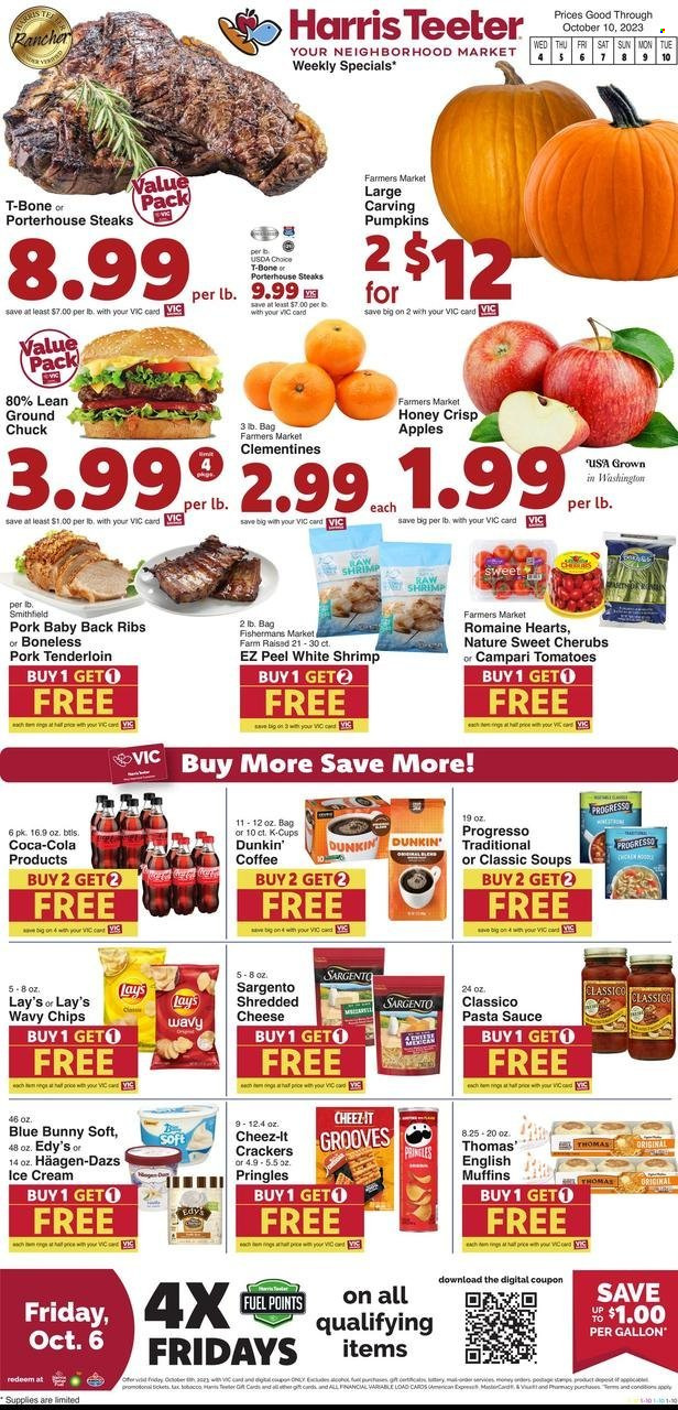Harris Teeter ad - 10/04/2023 - 10/10/2023. Page 1