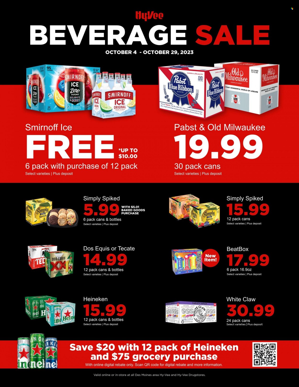 Hy-Vee ad - 10/04/2023 - 10/29/2023. Page 1