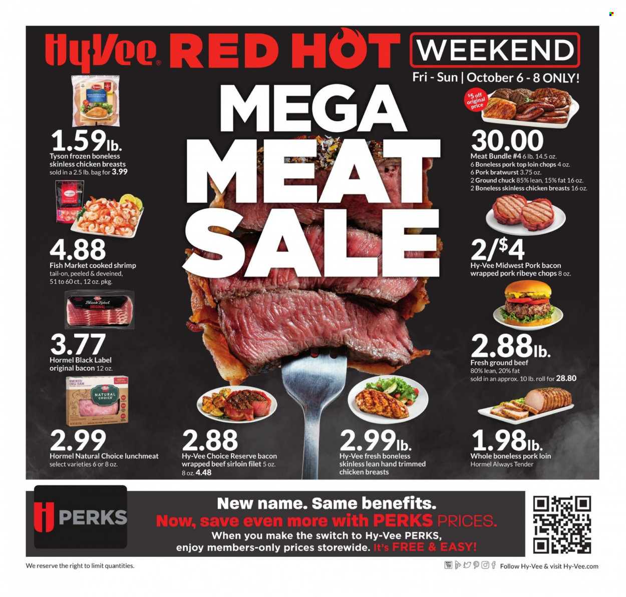 Hy-Vee ad - 10/06/2023 - 10/08/2023. Page 1
