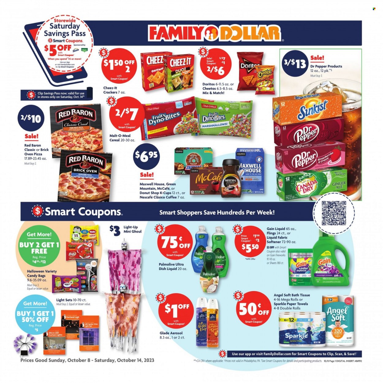 Family Dollar ad - 10/08/2023 - 10/14/2023. Page 1