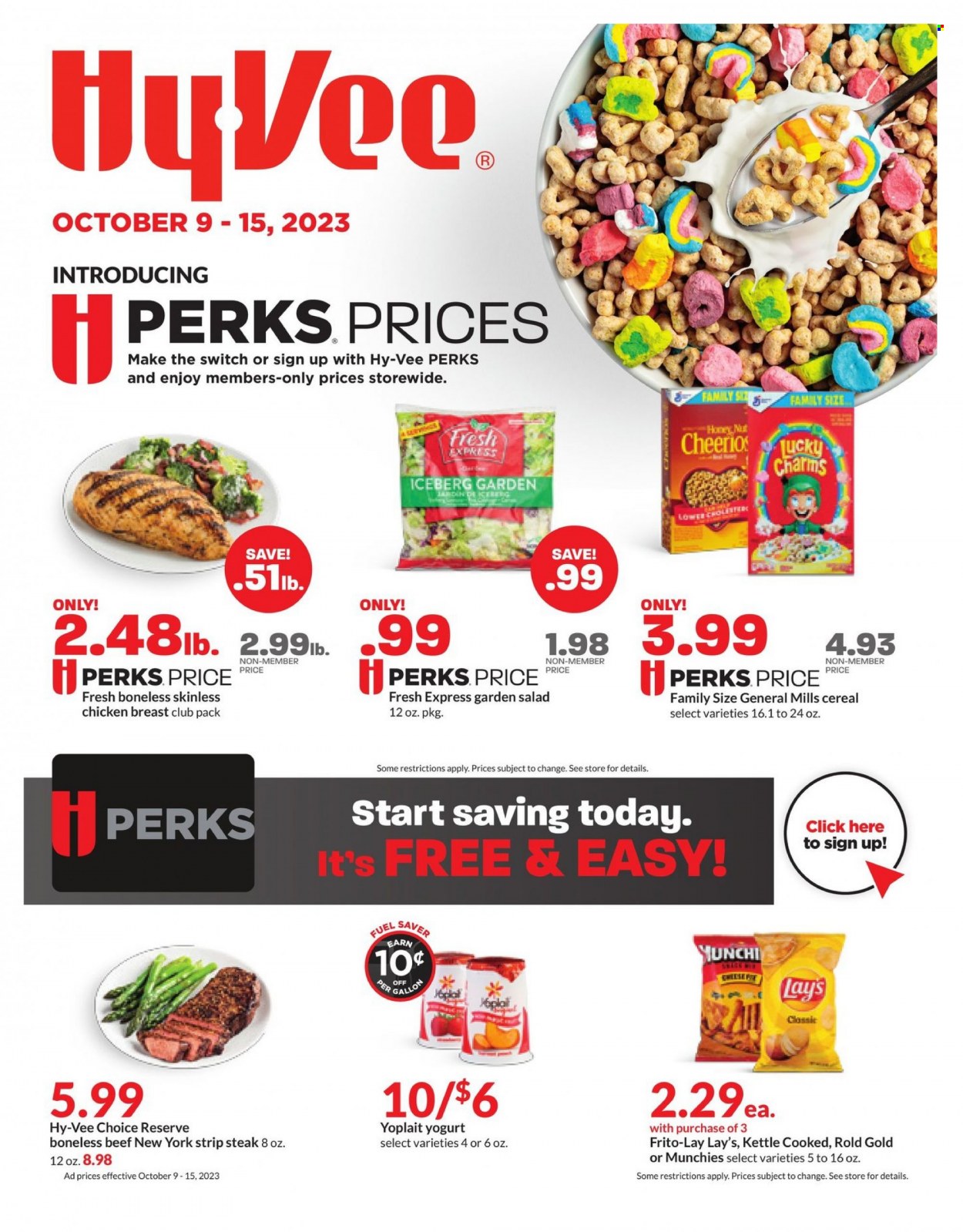 Hy-Vee ad - 10/09/2023 - 10/15/2023. Page 1