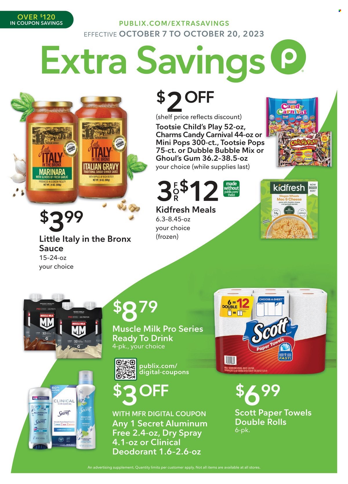 Publix ad - 10/07/2023 - 10/20/2023. Page 1