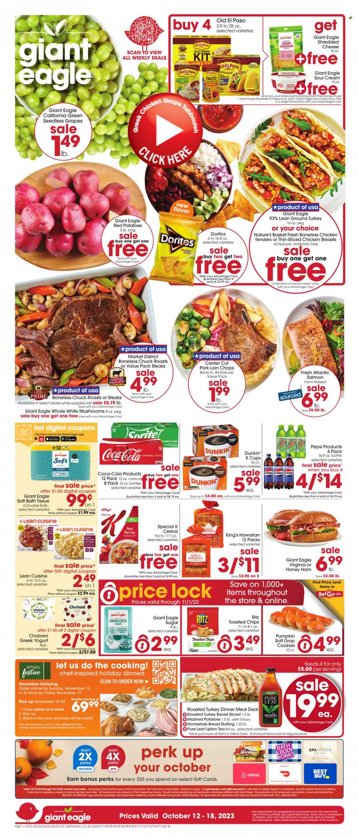 Giant Eagle ad - 10/12/2023 - 10/18/2023. Page 1